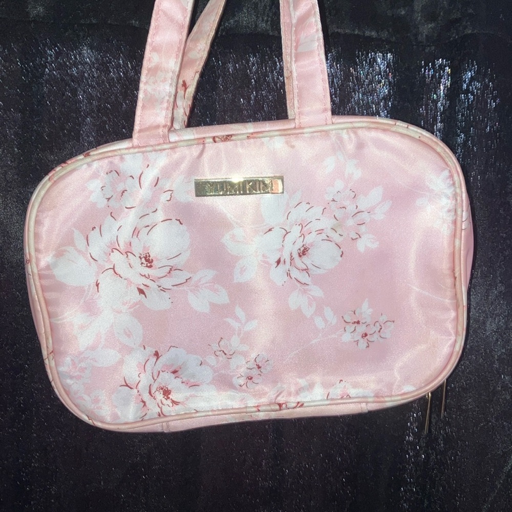 Yumi Kim Pink Cosmetic Bag Floral Design